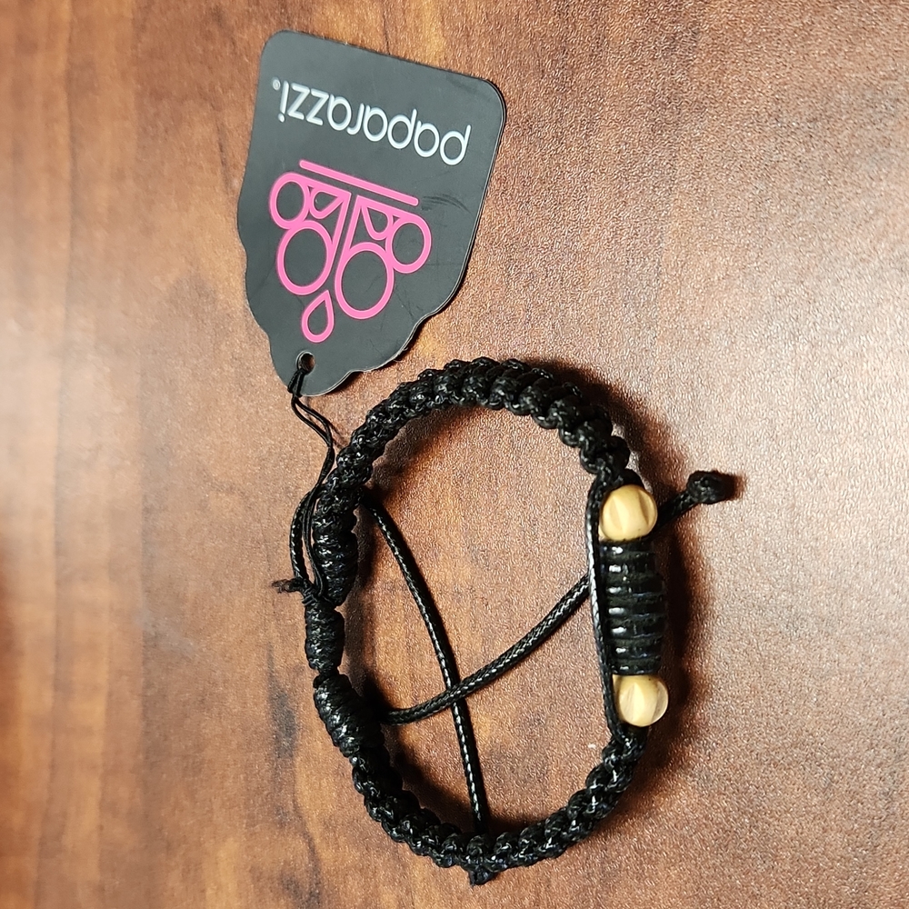 Paparazzi Black Cord Bracelet